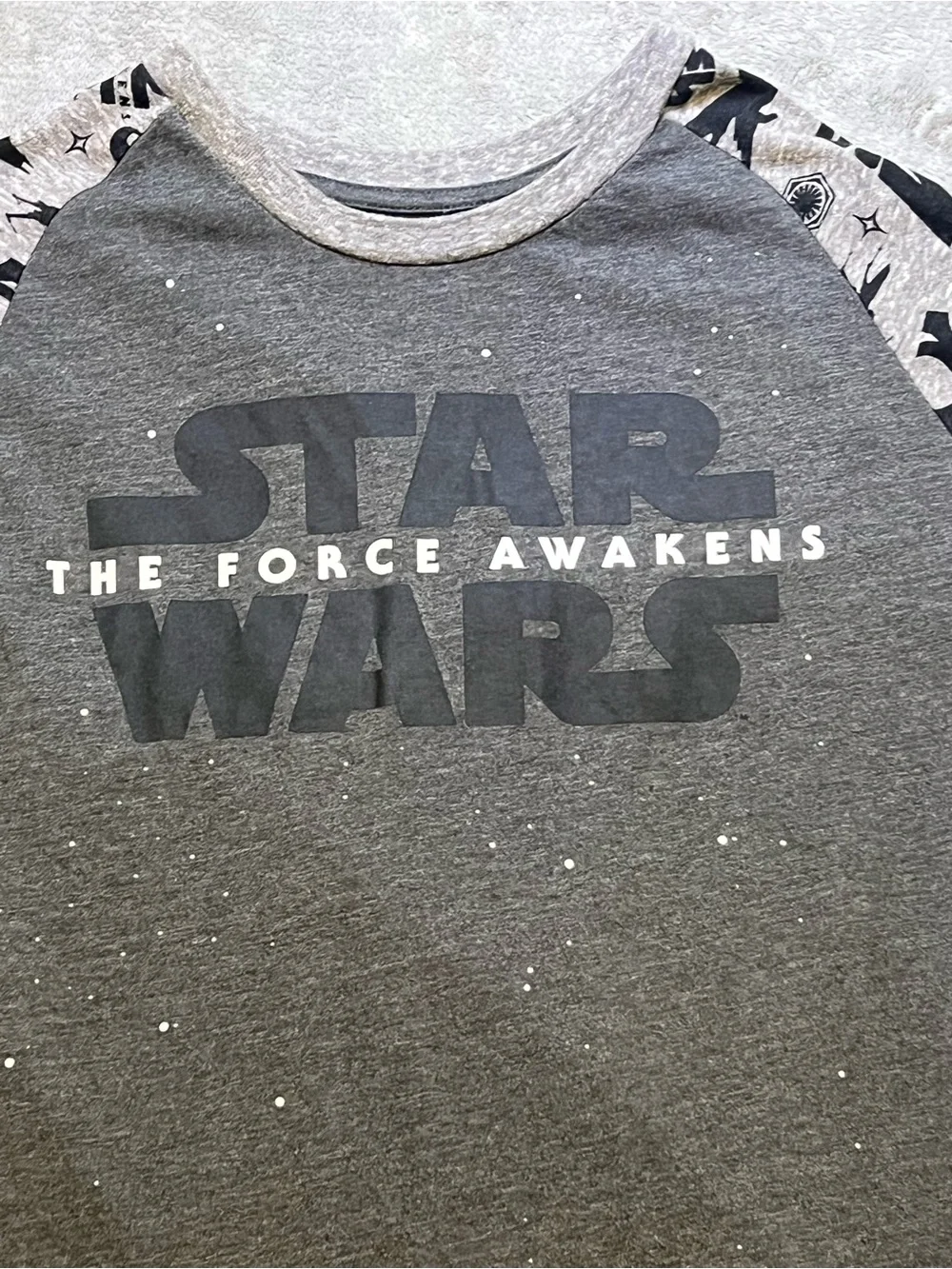 Fifth Sun Star Wars 'The Force Awakens' Long Sleeve Tee - Charcoal & Grey